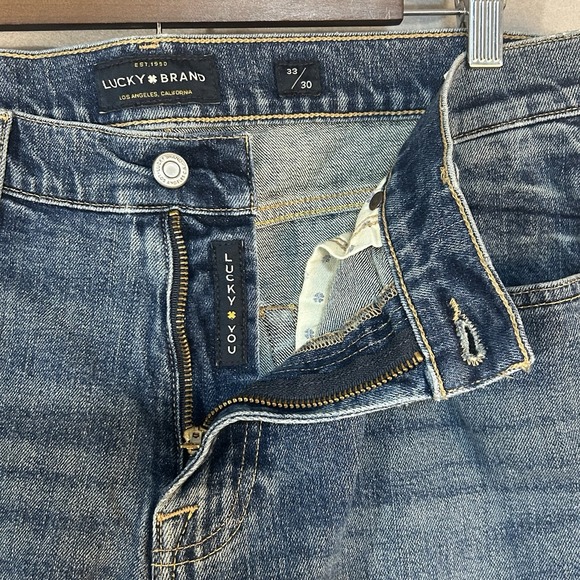 Lucky Brand Jeans 410 Athletic Slim Fit Men's 35x30 Blue Denim - Picture 5 of 12